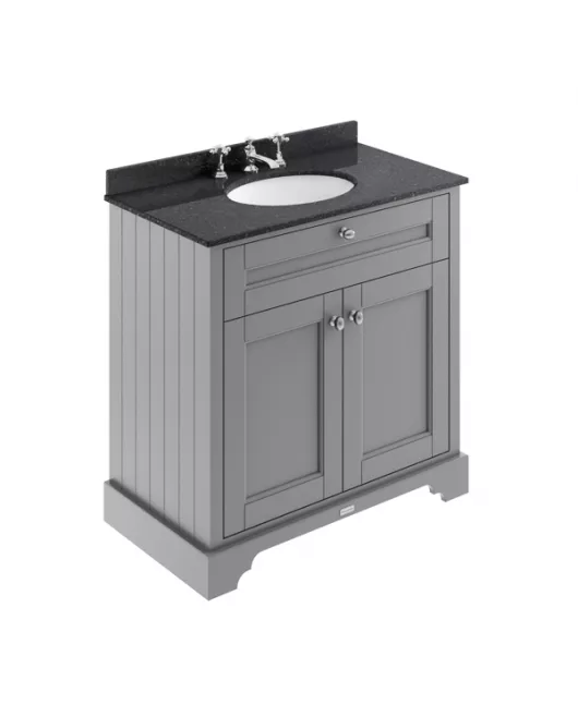 APS5556 800mm Cabinet & Marble Top (3TH) Storm Grey