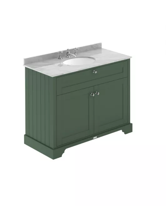 APS5582 1000mm Cabinet & Marble Top (3TH) Hunter Green