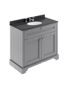 APS5590 1000mm Cabinet & Marble Top (3TH) Storm Grey