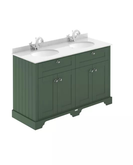 APS5600 1200mm Cabinet & Double Marble Top (1TH) Hunter Green
