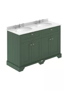 APS5606 1200mm Cabinet & Double Marble Top (3TH) Hunter Green