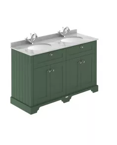 APS5611 1200mm Cabinet & Double Marble Top (1TH) Hunter Green