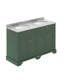 APS5616 1200mm Cabinet & Double Marble Top (3TH) Hunter Green