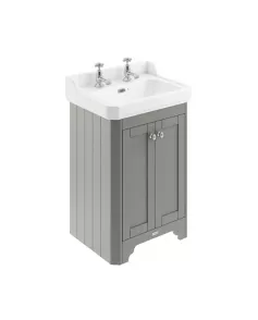 APS5666 595mm 2-Door Unit & Basin 2TH Storm Grey