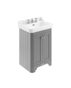 APS5670 595mm 2-Door Unit & Basin 3TH Storm Grey