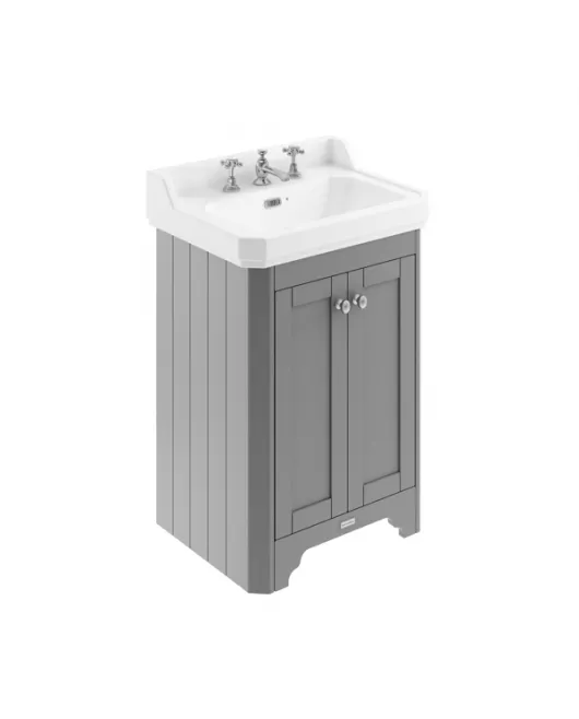 APS5670 595mm 2-Door Unit & Basin 3TH Storm Grey
