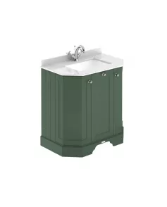 APS5720 750 3-Door Angled Unit & Marble Top 1TH Hunter Green