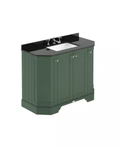 APS5764 1000 4-Door Angled Unit & Marble Top 3TH Hunter Green