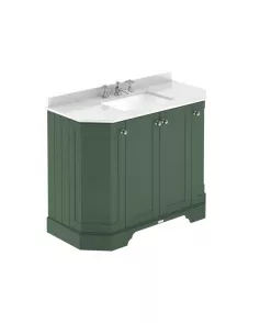 APS5769 1000 4-Door Angled Unit & Marble Top 3TH Hunter Green