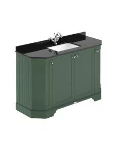 APS5782 1200 4-Door Angled Unit & Marble Top 1TH Hunter Green