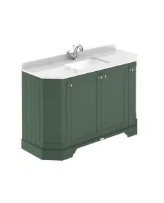 APS5788 1200 4-Door Angled Unit & Marble Top 1TH Hunter Green