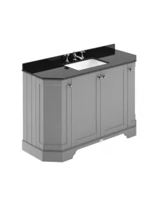 APS5794 1200 4-Door Angled Unit & Marble Top 3TH Storm Grey