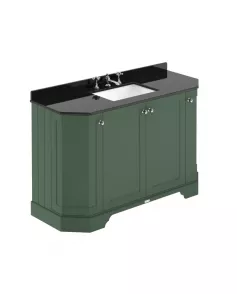 APS5798 1200 4-Door Angled Unit & Marble Top 3TH Hunter Green