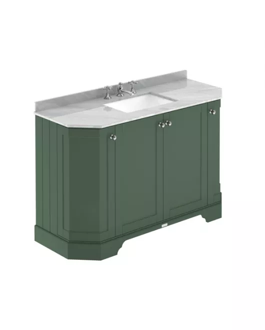 APS5808 1200 4-Door Angled Unit & Marble Top 3TH Hunter Green