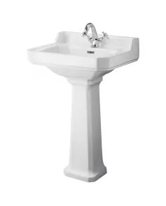APS5869 Richmond 560mm 1 TH Basin & Pedestal White