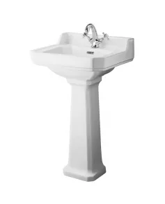 APS5871 Richmond 500mm 1 TH Basin & Pedestal White