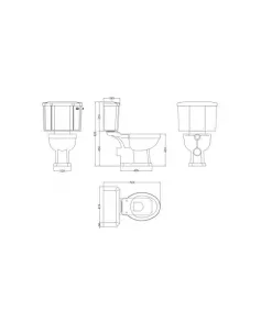APS5882 Richmond Close Coupled Pan & Cistern White
