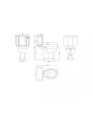 APS5885 Comfort Close Coupled WC & Cistern White