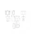 APS5891 Comfort Low Level WC & Flush Pipe White