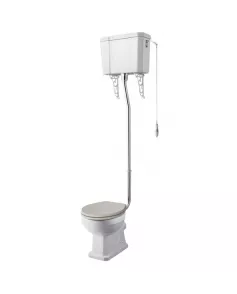 APS5893 Richmond High Level WC and Flush Pipe White