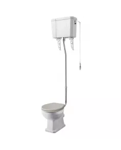 APS5896 Comfort High Level WC & Flush Pipe White