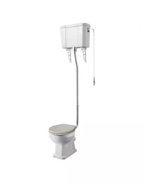 APS5896 Comfort High Level WC & Flush Pipe White