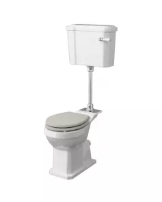 APS5897 Comfort Mid Level Pan & Flush Pipe Kit White