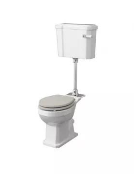 APS5900 Mid Level Pan & Flush Pipe Kit White