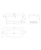 APS5916 Freestanding Bath White