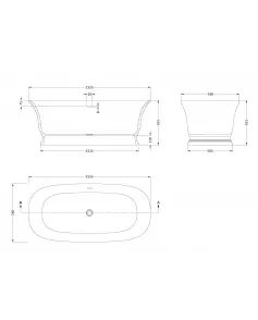APS5916 Freestanding Bath White