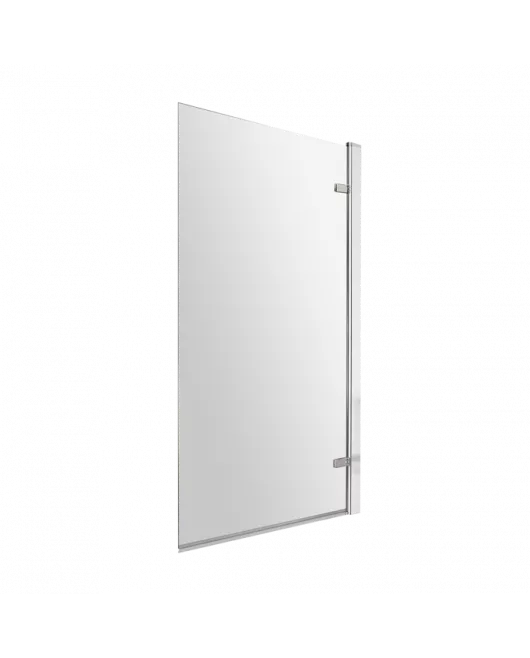 APS5957 Square Hinged Bath Screen - 8mm Chrome
