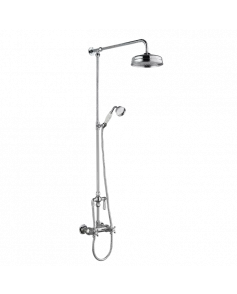 APS6070 Traditional Thermostatic Shower Valve & Rigid Riser Kit Chrome/White