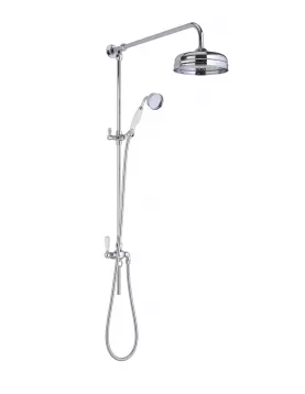 APS6072 Rigid Riser Kit Chrome/White