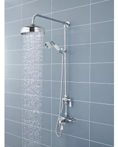 APS6072 Rigid Riser Kit Chrome/White