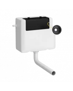 APS6161 Dual Flush Cistern With Traditional Push Button Matt Black