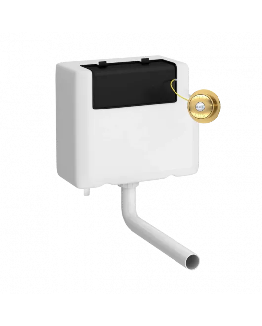 APS6170 Dual Flush Universal Concealed Cistern Brushed Brass