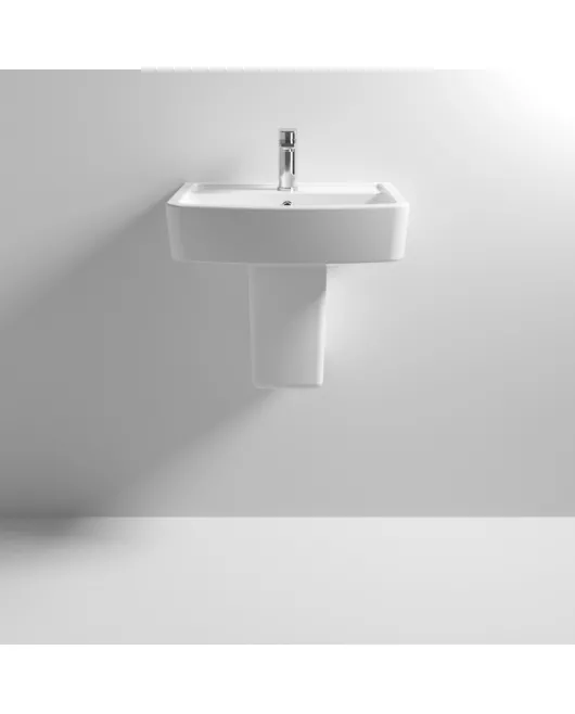 APS6171 Bliss 520mm Basin & Semi Pedestal White