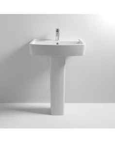 APS6176 Bliss 600mm Basin & Pedestal White