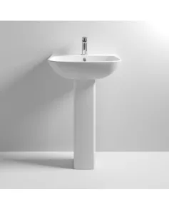 APS6191 Ava 545mm Basin & Pedestal White
