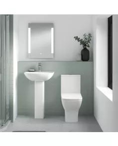 APS6191 Ava 545mm Basin & Pedestal White