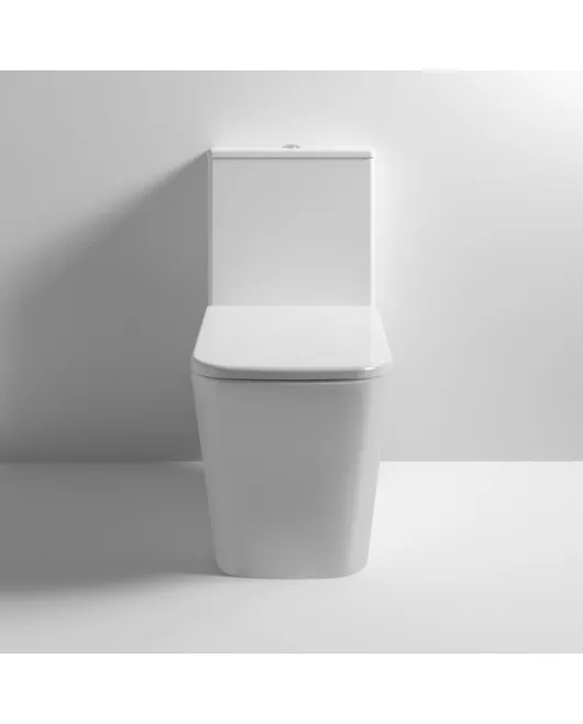 APS6198 Ava Square Flush to Wall Pan, Cistern & SC Seat White