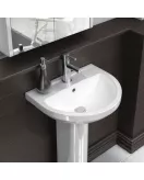 APS6201 Harmony 500mm Basin & Semi Pedestal White