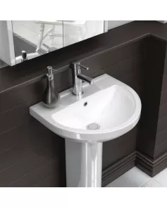 APS6204 Harmony 500mm Basin & Pedestal White