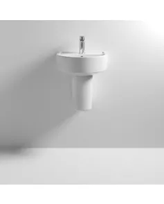 APS6209 Provost 420mm Basin & Semi Pedestal White