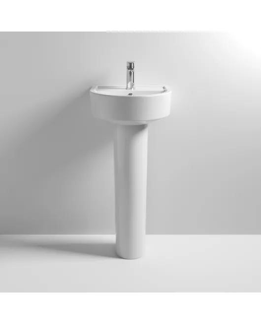 APS6211 Provost 420mm Basin & Pedestal White