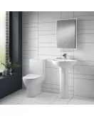 APS6223 Freya 560mm Basin & Pedestal White