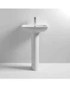 APS6234 Ambrose 500mm Basin & Pedestal White