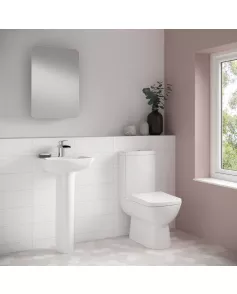 APS6234 Ambrose 500mm Basin & Pedestal White