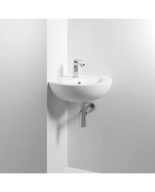 APS6269 Corner Wall Hung Basin White