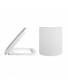 APS6278 Square Soft Close Seat, Top-fix Square Edged White